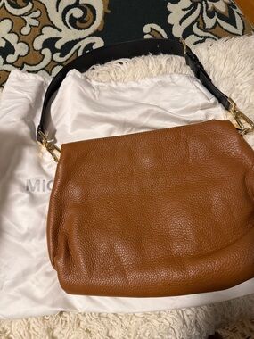 Michael Kors Leather Shoulder Bag with Black Strap